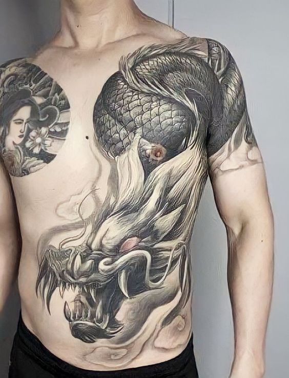 Hình Xăm Rồng Trần Hạo Nam Đẹp  Tattoo Ngầu Nhất